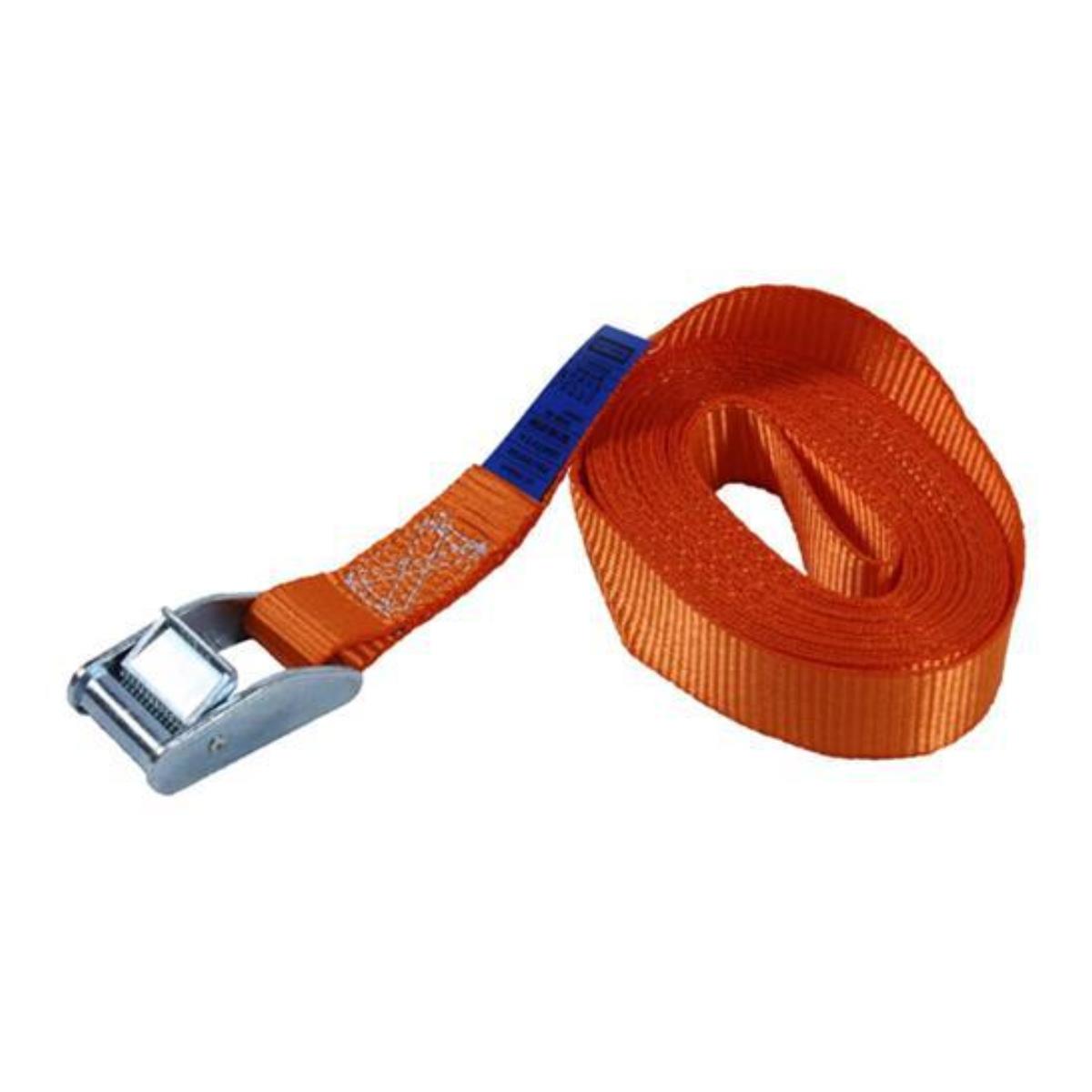 Sjorband met klemgesp – 2,5 m × 25 mm – oranje